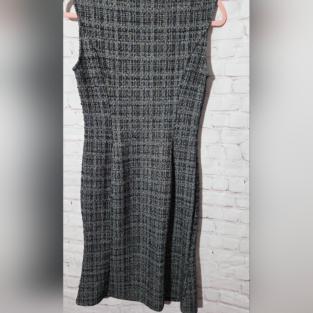 Allegra K Womens Shimmer Tweed Midi Dress Small NWT - Picture 4 of 4